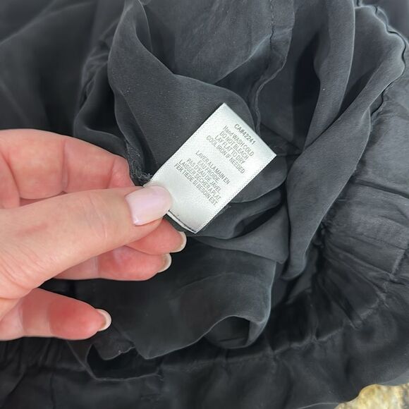 On The Road / Young Fabulous & Broke Satin Paperbag Pants Size M - Picture 8 of 11